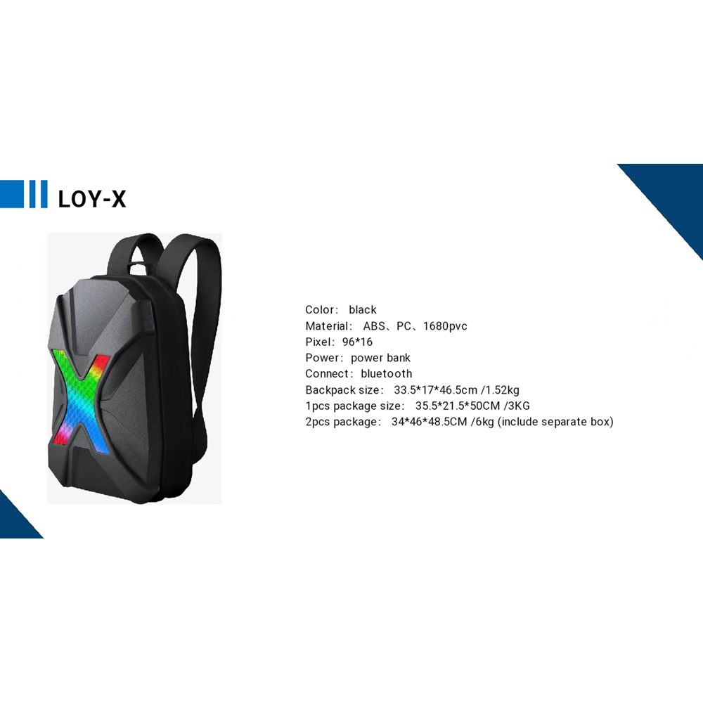 MOTOSİKLET X MODELI LEDLI SİRİT ÇANTASI