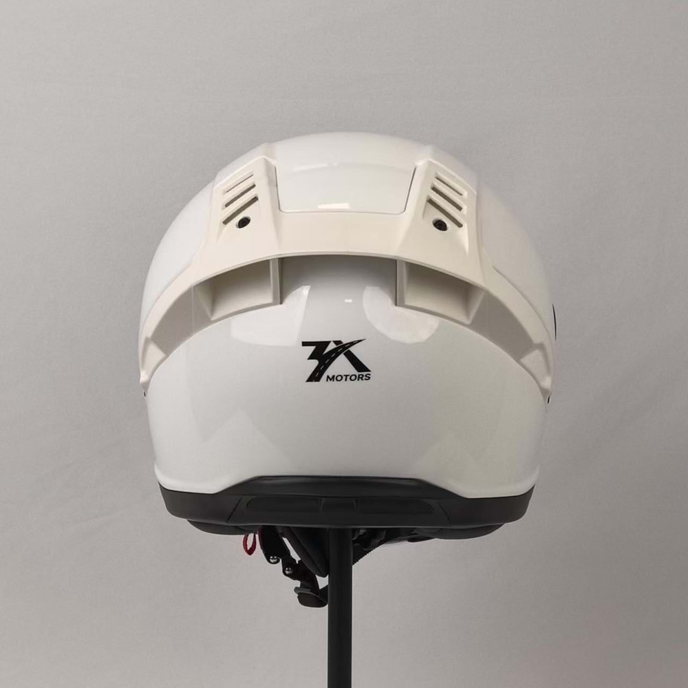 3X KASK PARLAK BEYAZ -M-