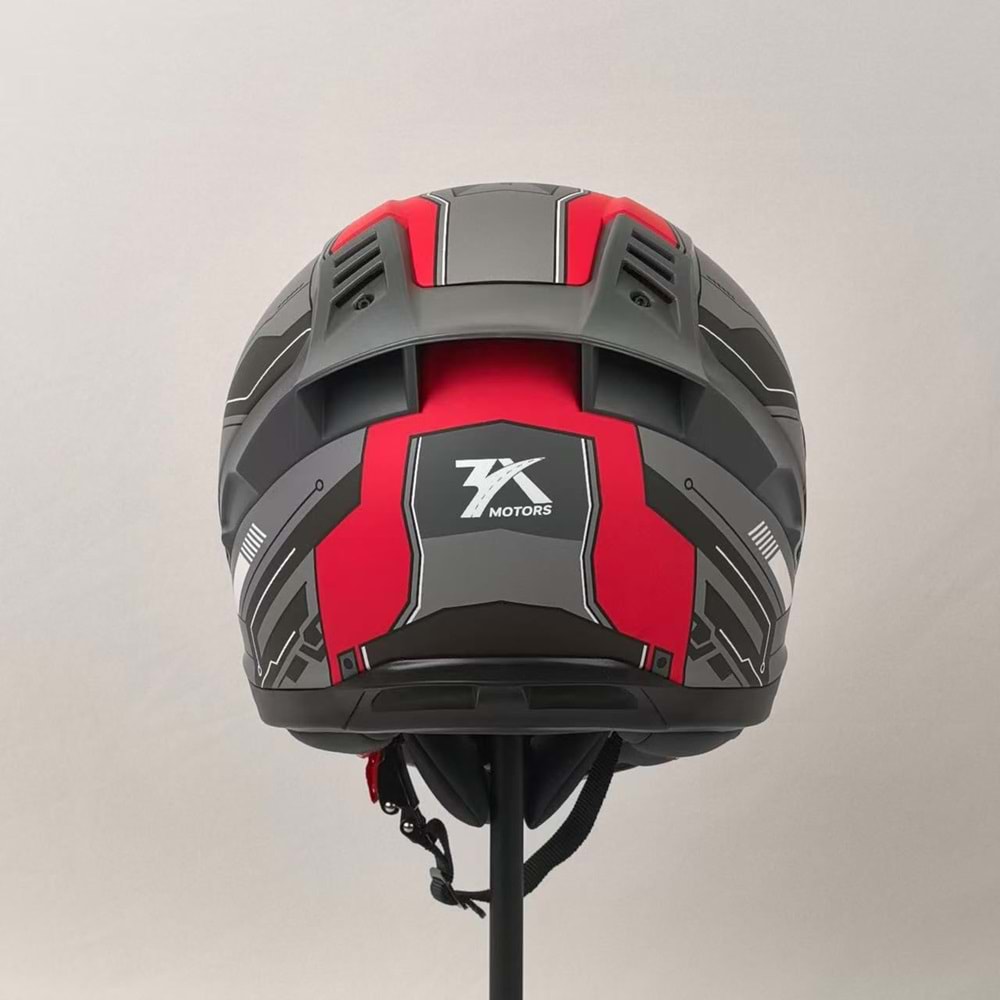 3X KASK RESİMLİ KIRMIZI -M-