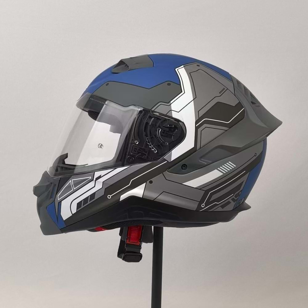 3X KASK RESİMLİ MAVİ -M-