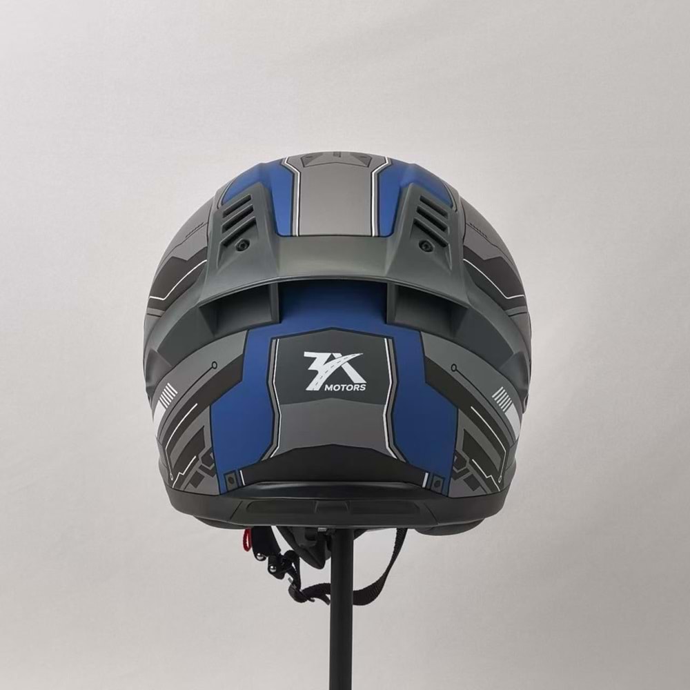 3X KASK RESİMLİ MAVİ -M-