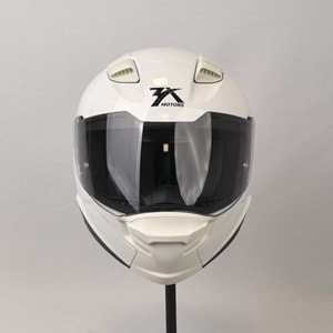 3X KASK PARLAK BEYAZ -XL-