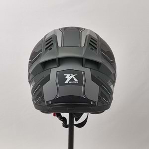 3X KASK RESİMLİ GRİ -XL-