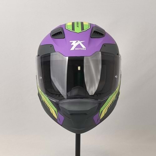 3X KASK RESİMLİ MOR -M-