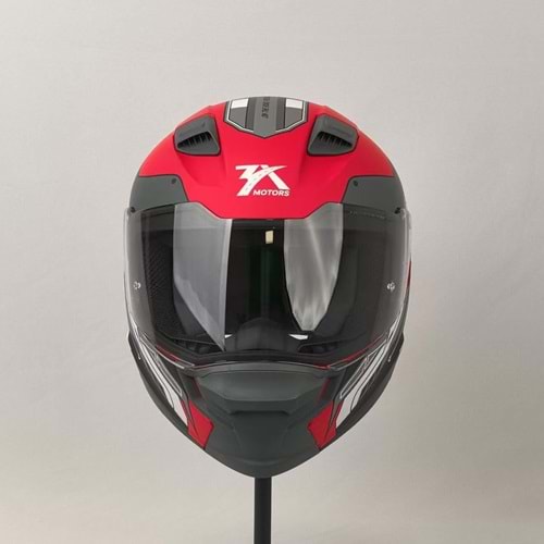 3X KASK RESİMLİ KIRMIZI -L-
