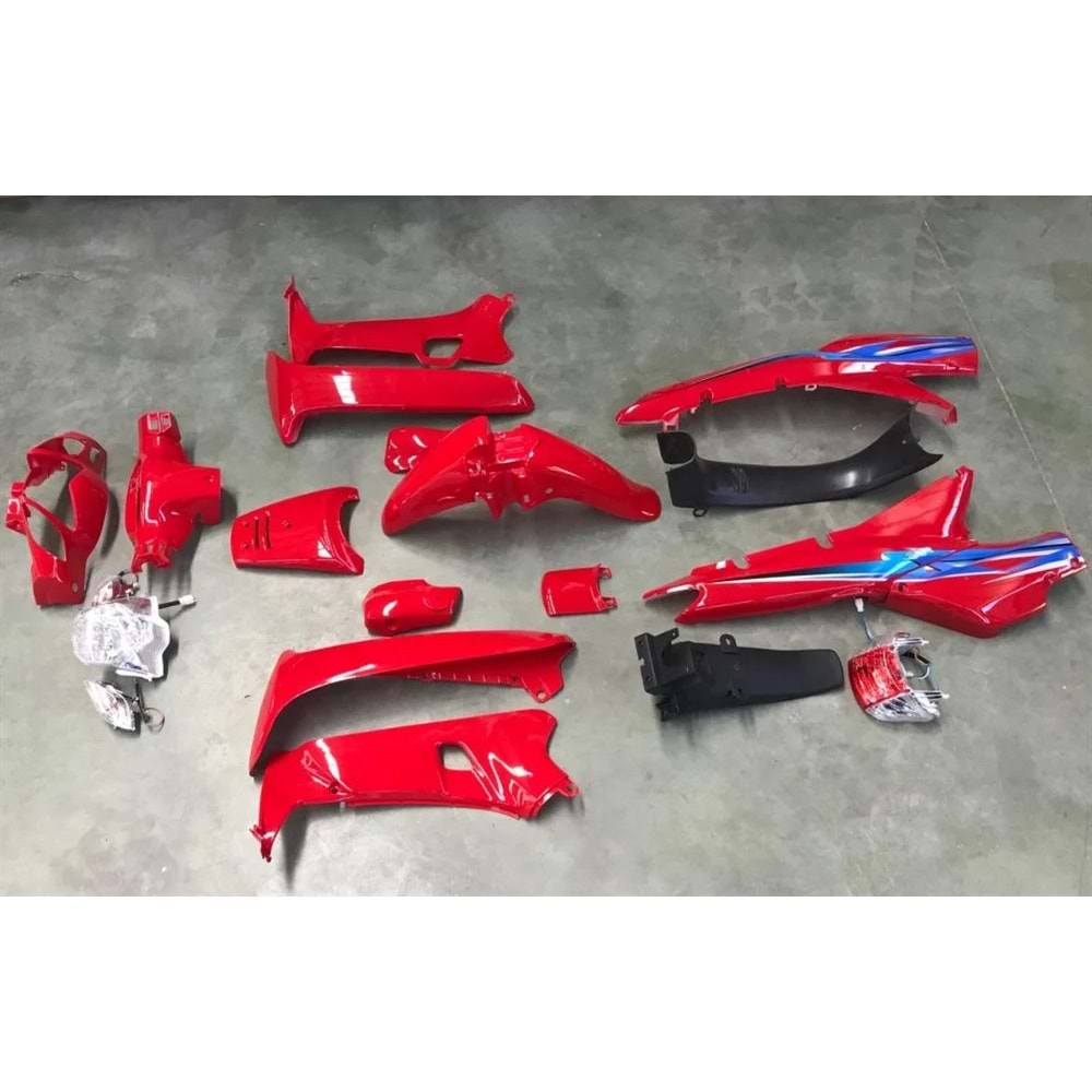 CUP KH 100 KAPORTA SETI KIRMIZI+SİYAH+BEYAZ+MAVİ