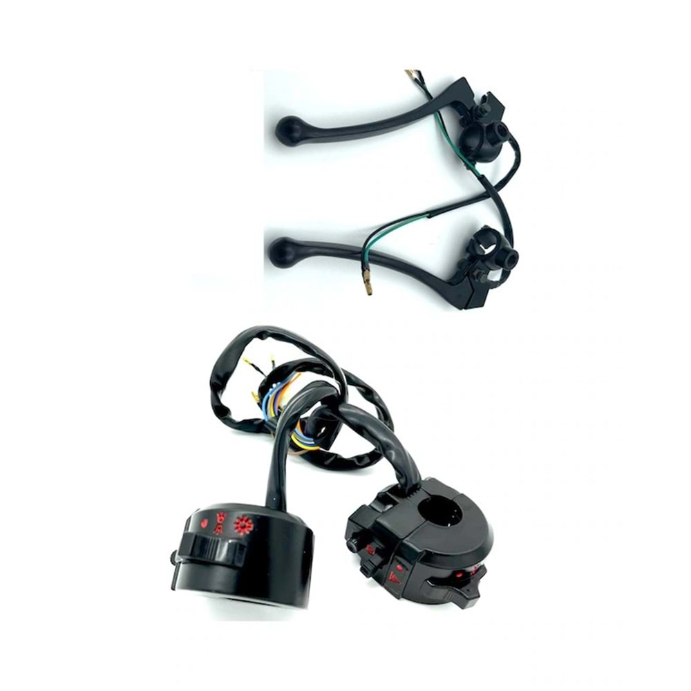 CG 125 SAG-SOL KUMANDA+LEVYE TAKIMI SIYAH