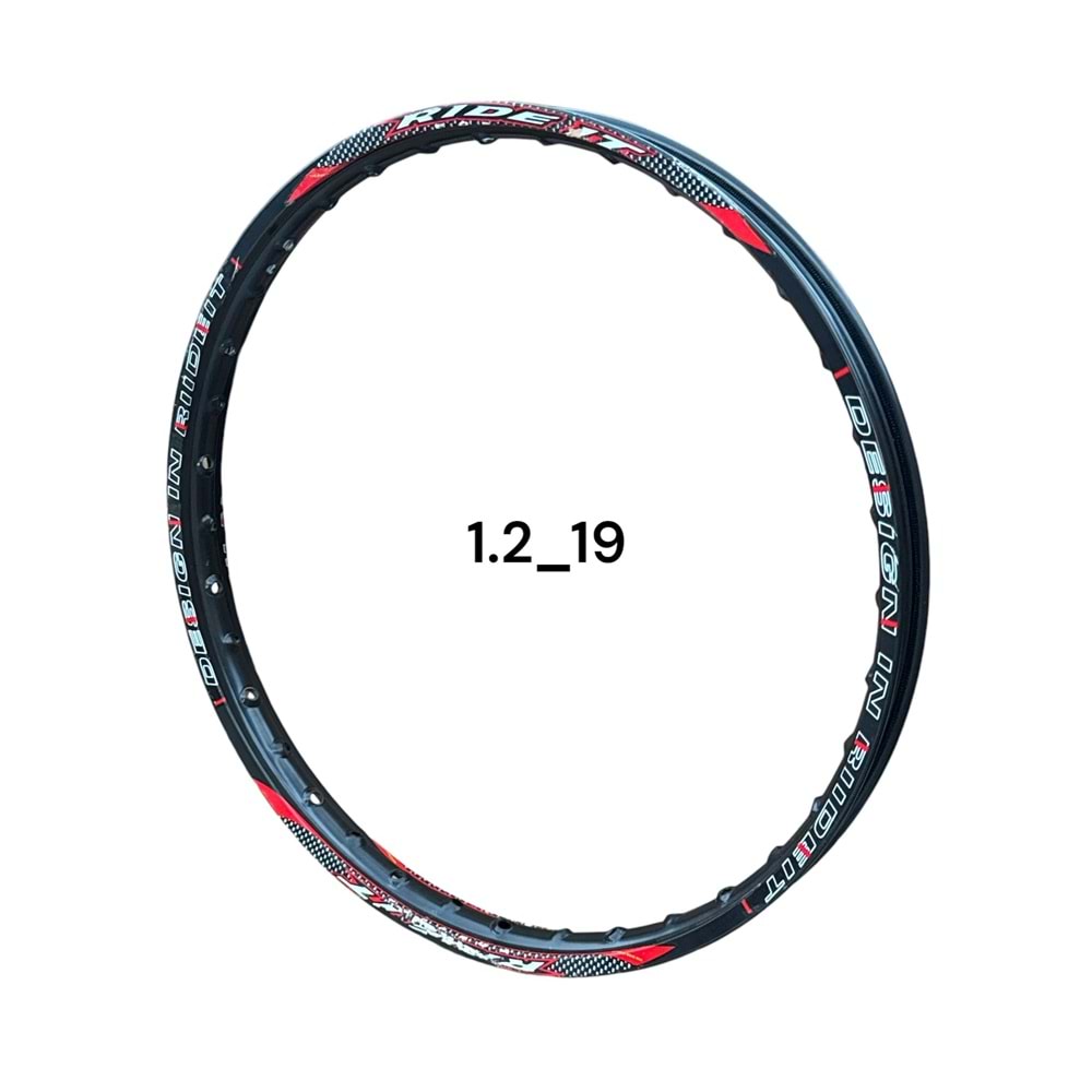 CG125 1,20 19 RIDE IT JANT ALUMUNYUM SIYAH