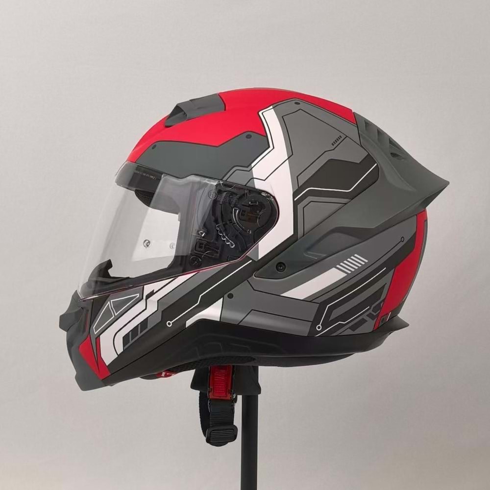 3X KASK RESİMLİ KIRMIZI -M-