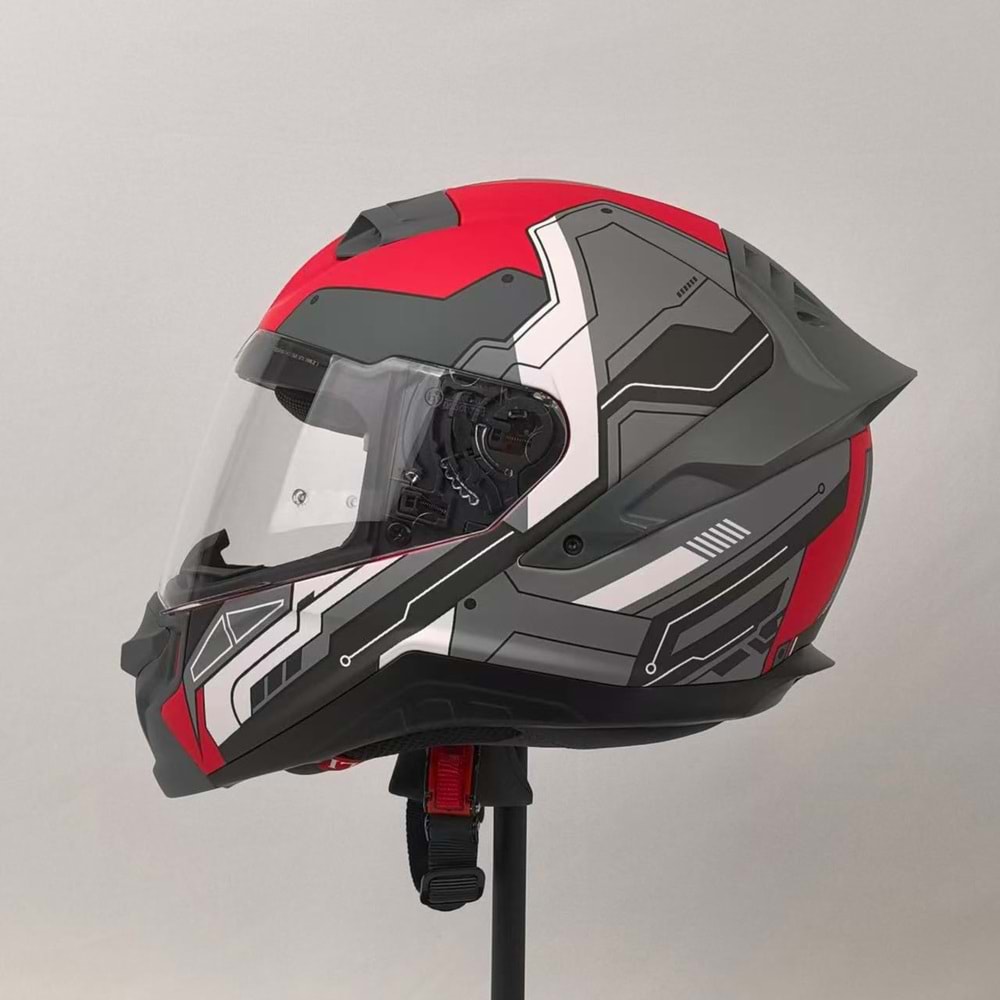 3X KASK RESİMLİ KIRMIZI -M-