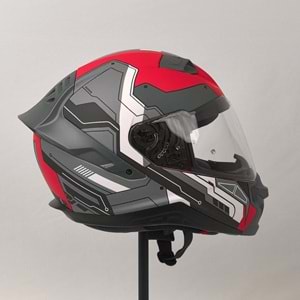 3X KASK RESİMLİ KIRMIZI -M-
