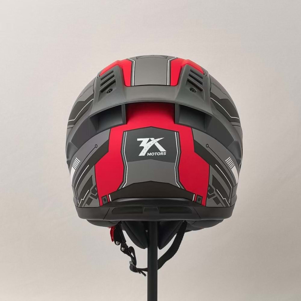 3X KASK RESİMLİ KIRMIZI -M-
