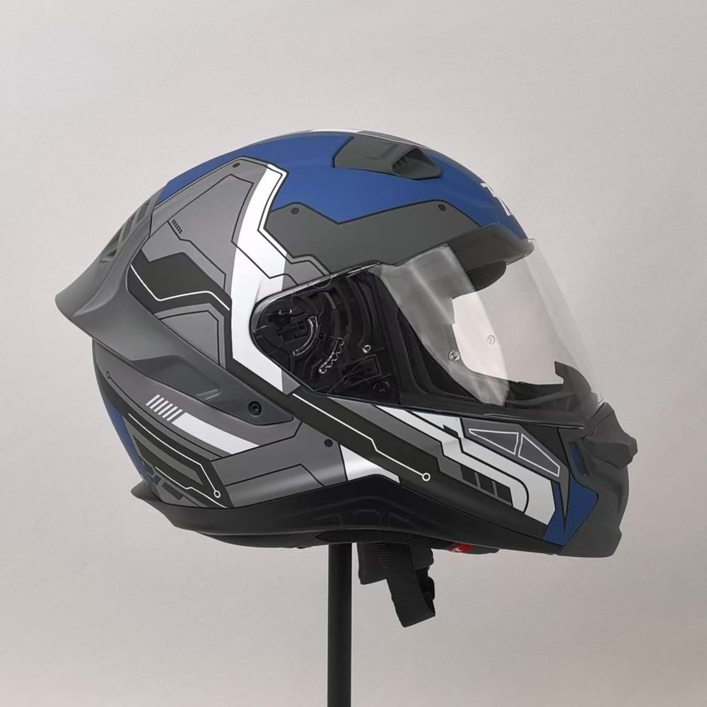 3X KASK RESİMLİ MAVİ -M-