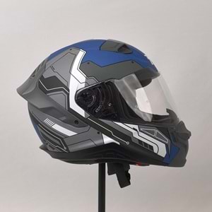 3X KASK RESİMLİ MAVİ -M-