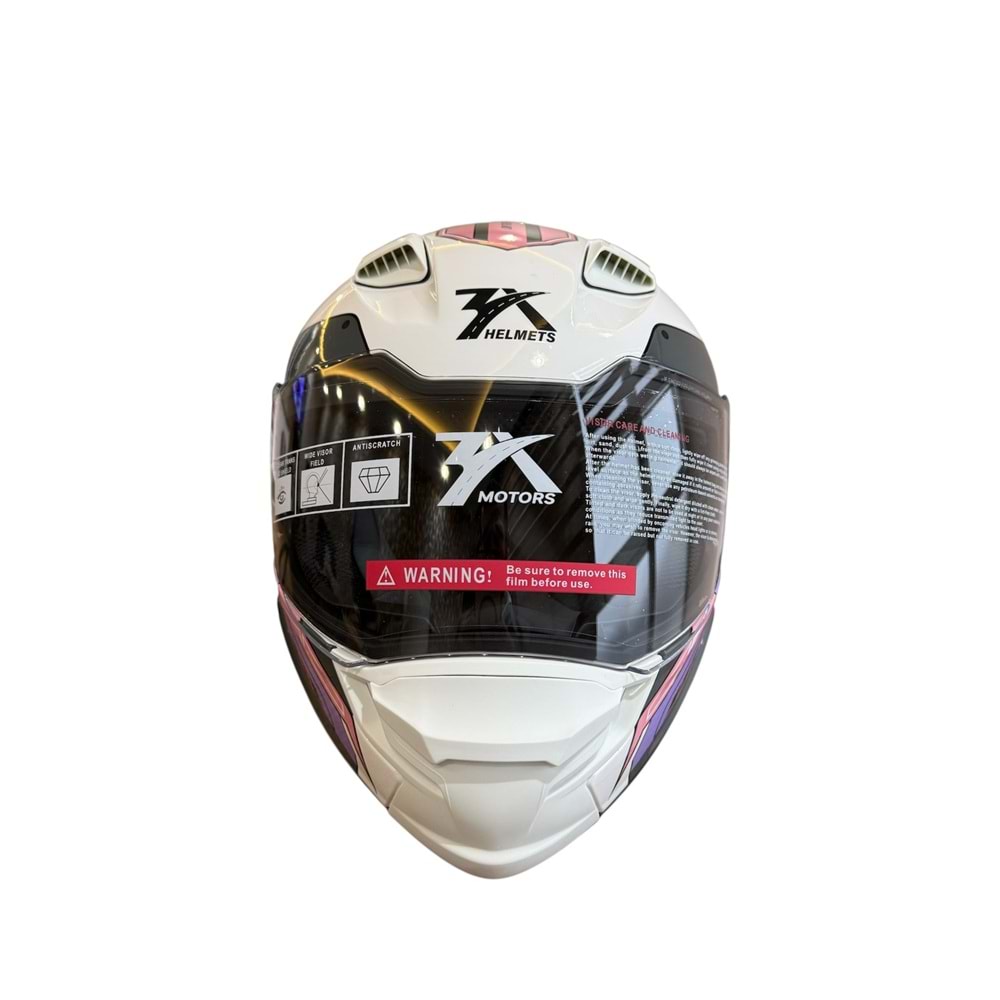 3X KASK RESİMLİ PİNK -L-