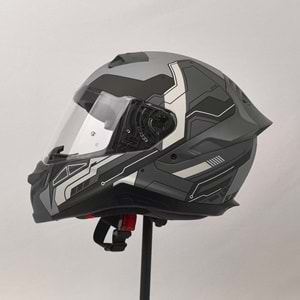 3X KASK RESİMLİ GRİ -XL-